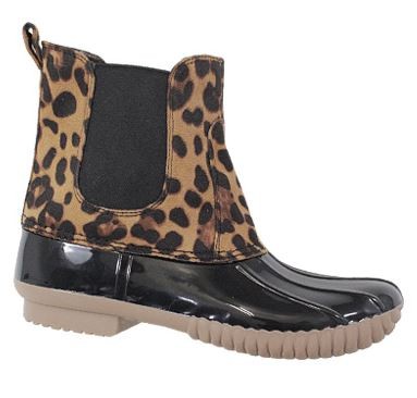 Chelsea Leopard Duck Boot