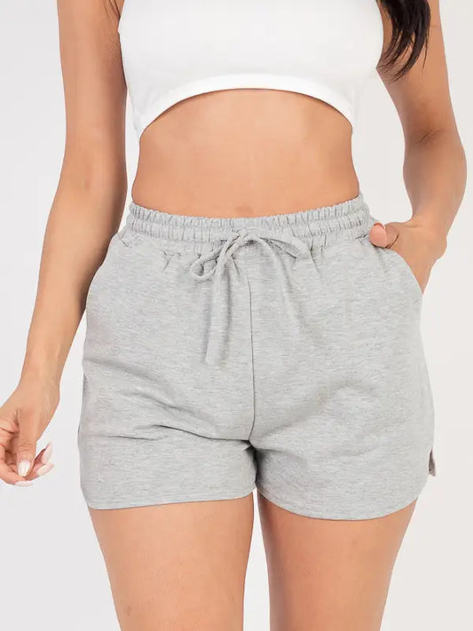 Grey French Terry Shorts