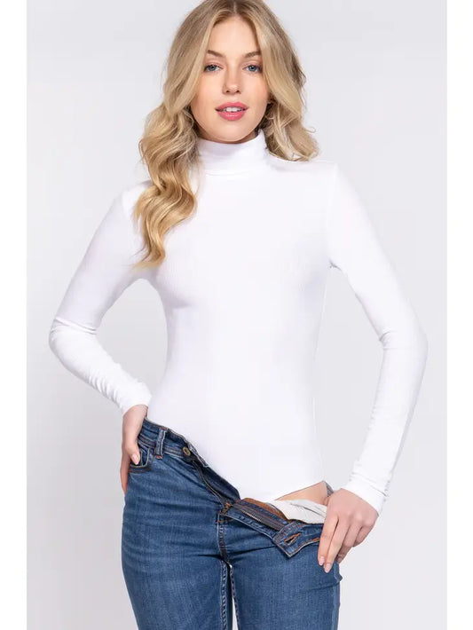 Long Sleeve Turtle Neck Bodysuit