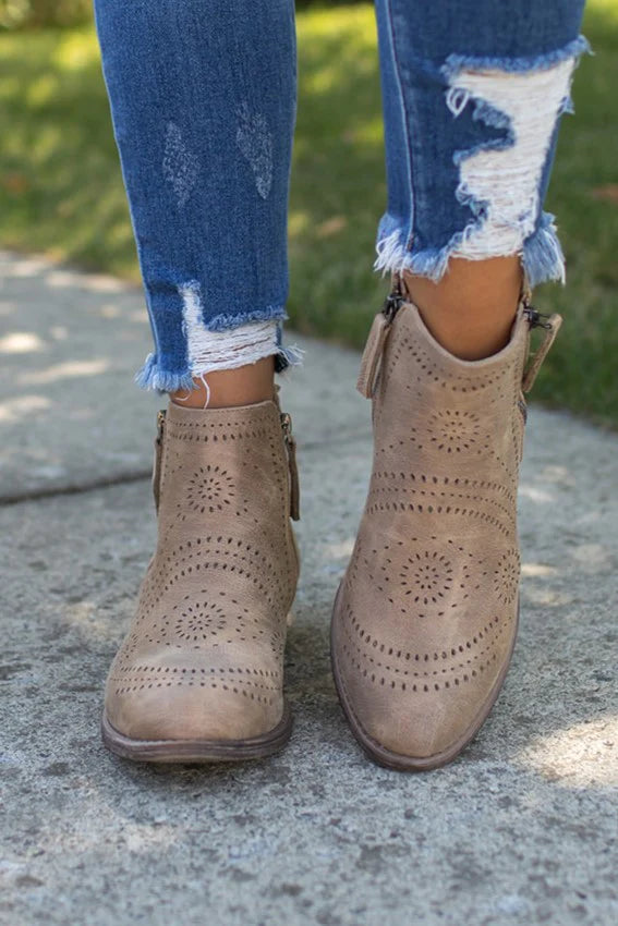 Very G Beige Lisette Bootie