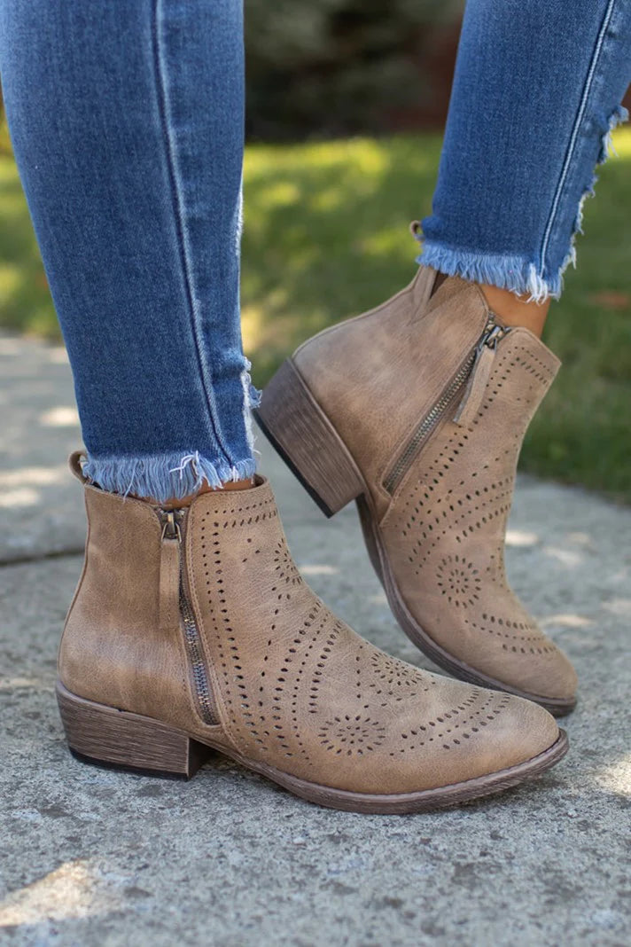 Very G Beige Lisette Bootie