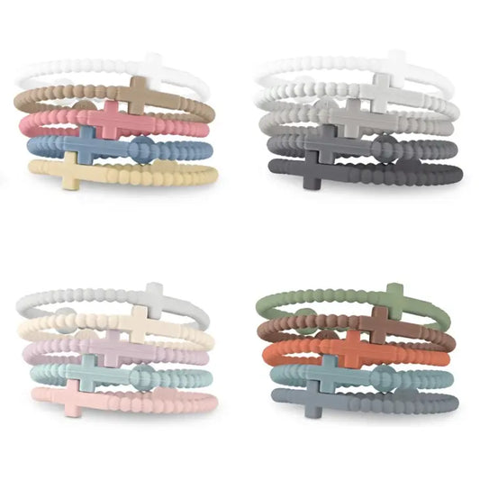 Cross Silicone Bracelet- Assorted Colors