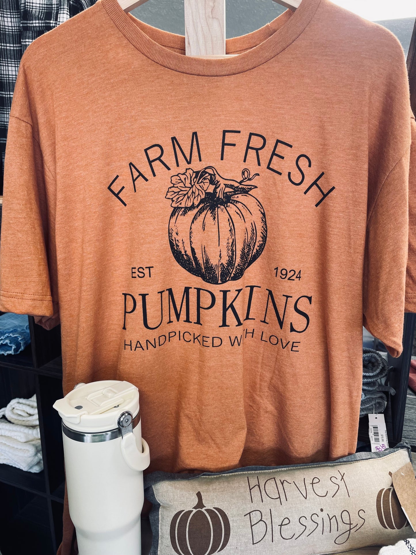 Farm Fresh Pumpkins- Rust