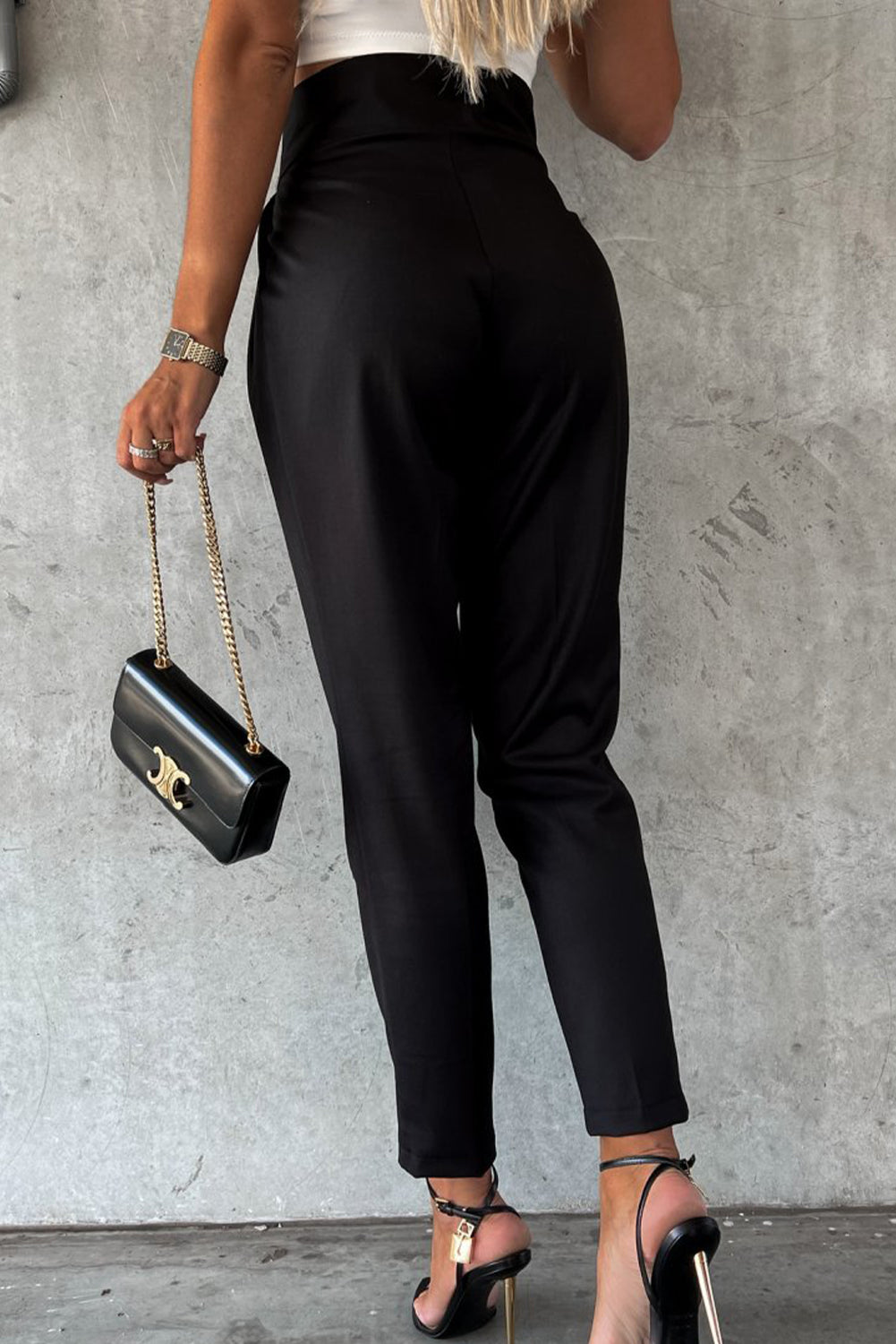 High Waist Tapered Pants