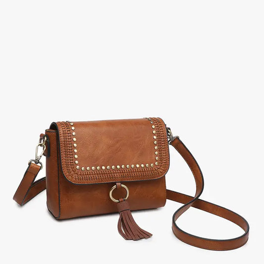 Sage Studded Crossbody