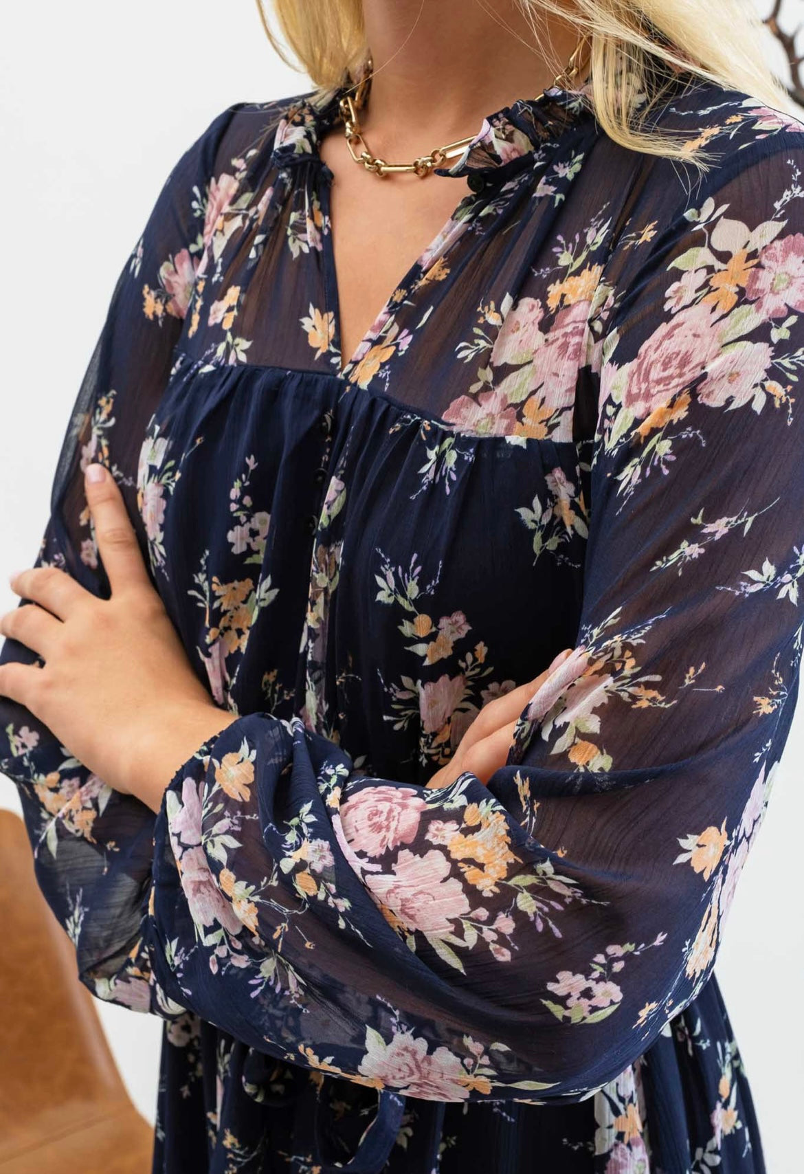 Blue Moon Floral Dress