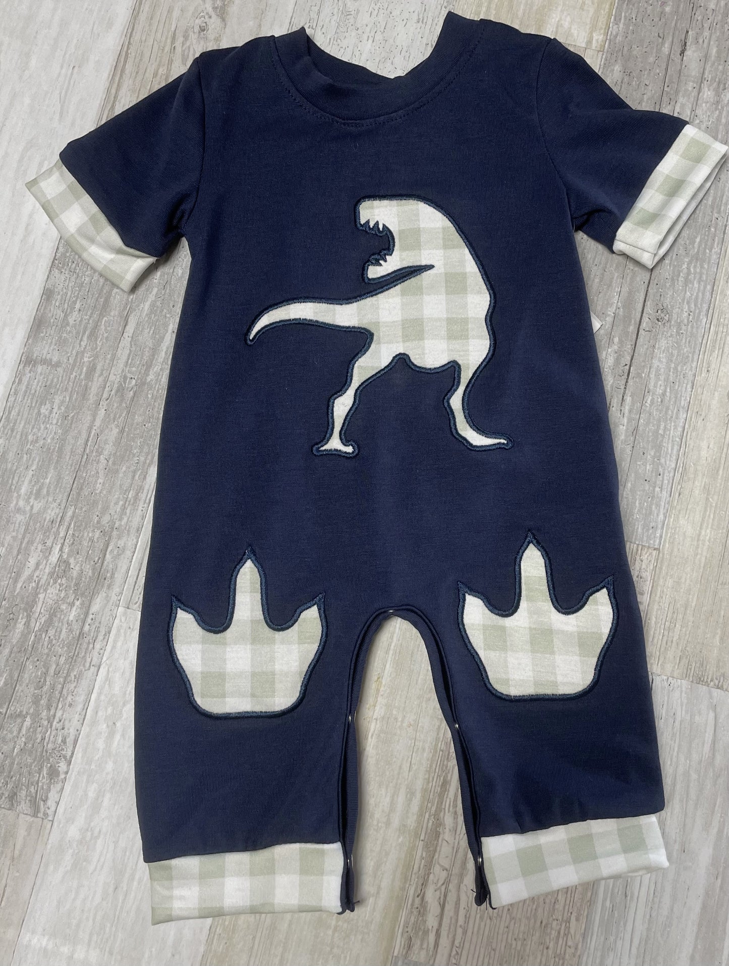 Navy Dino Patch Outfit