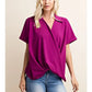 Magenta Woven Blouse