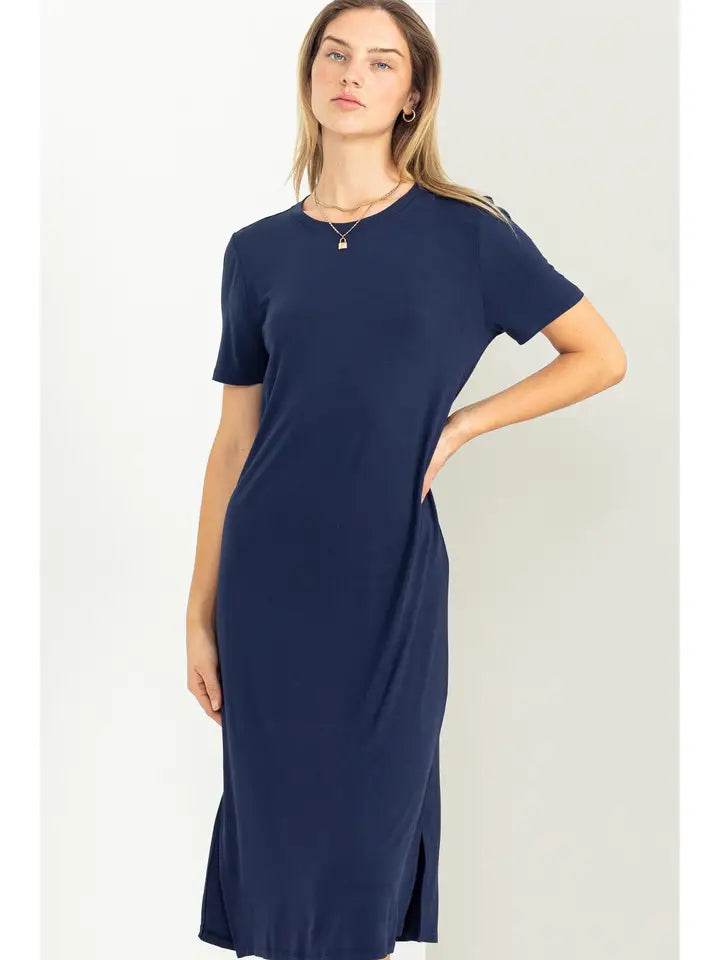 Dark Night MIDI T-Shirt Dress