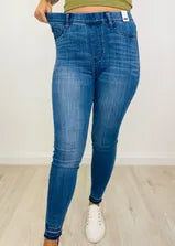 Judy Blue HW Hem Release Pull On Skinnies