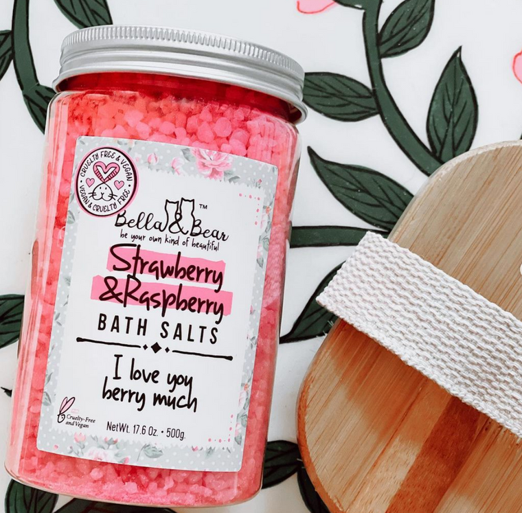 Strawberry & Raspberry Bath Salts