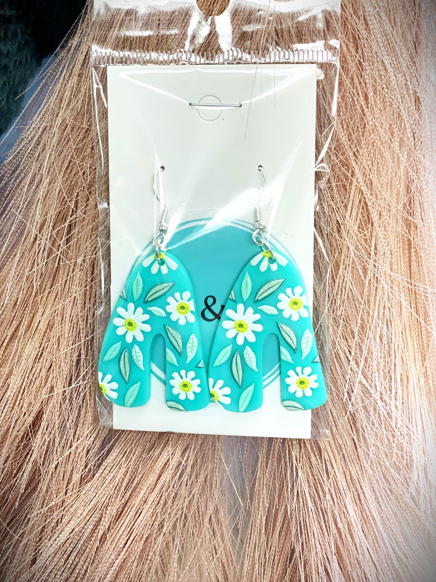 Turquoise Daisy Earrings